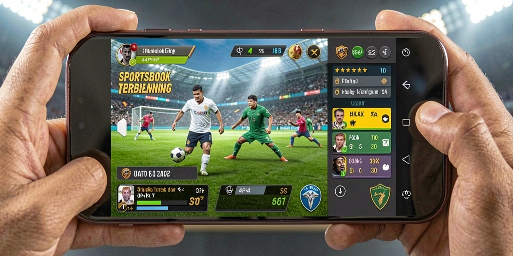 Screenshot gameplay Sportsbook 4P4P yang menampilkan taruhan langsung.