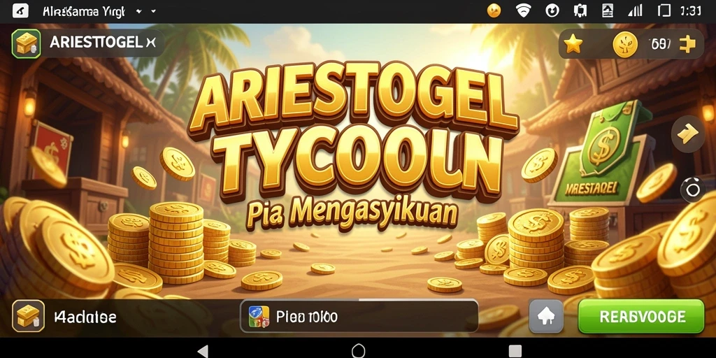 Tampilan menarik dari gameplay Tycoon ARIESTOGEL.