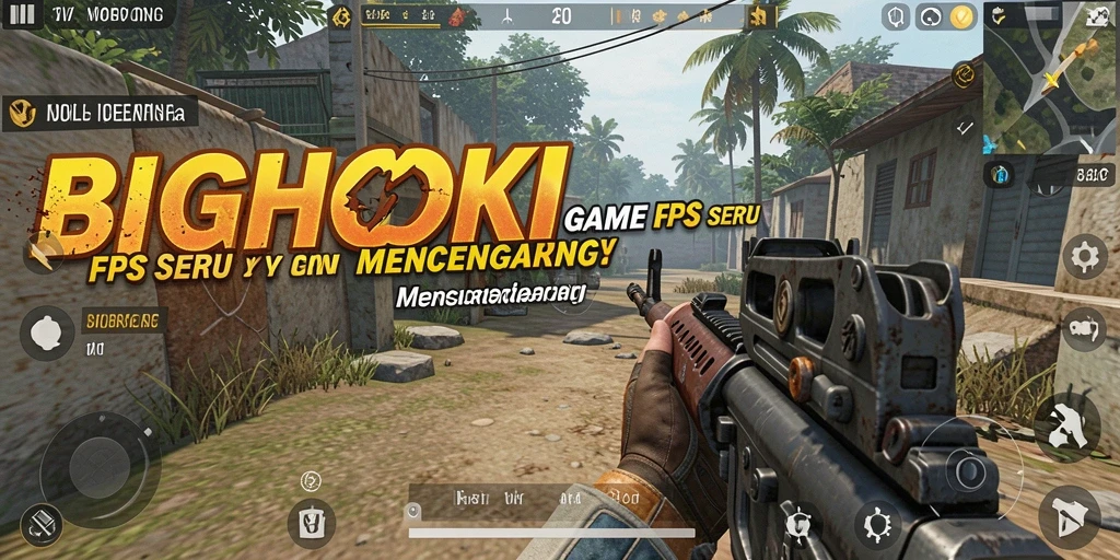 Gameplay mendebarkan dari BIGHOKI dalam genre FPS.