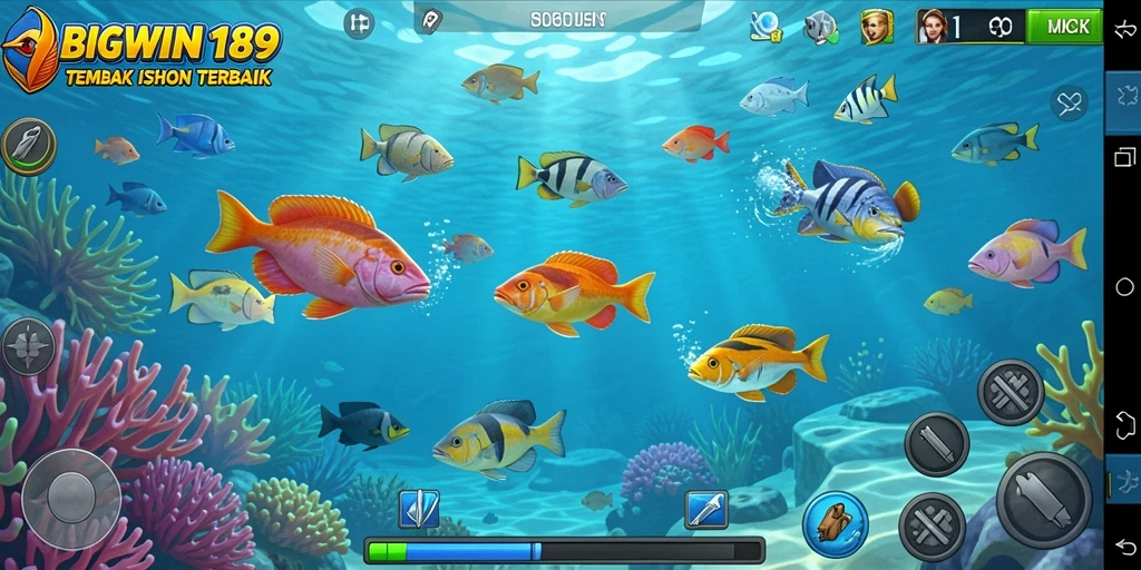 Gameplay seru menembak ikan di BIGWIN189