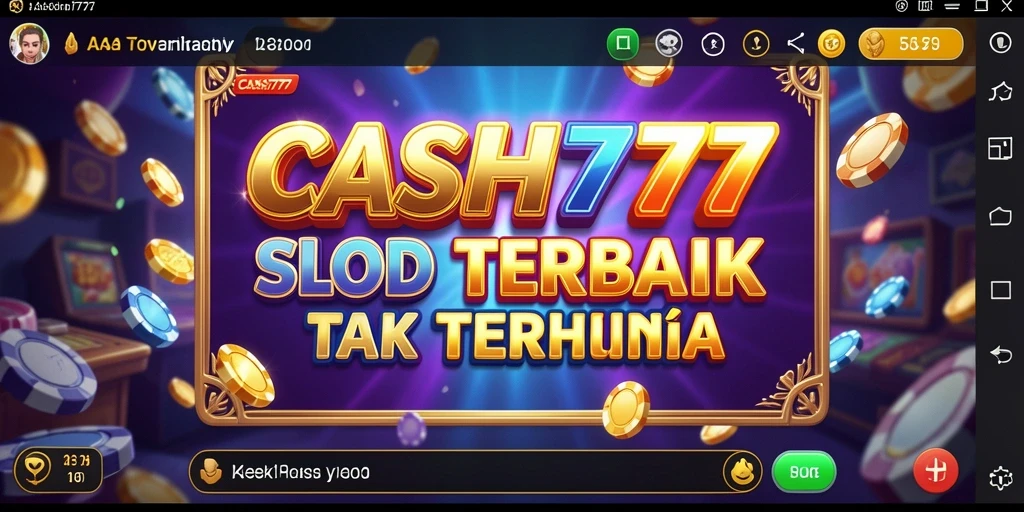 Tampilan gameplay slot CASH777 yang seru dan menegangkan.