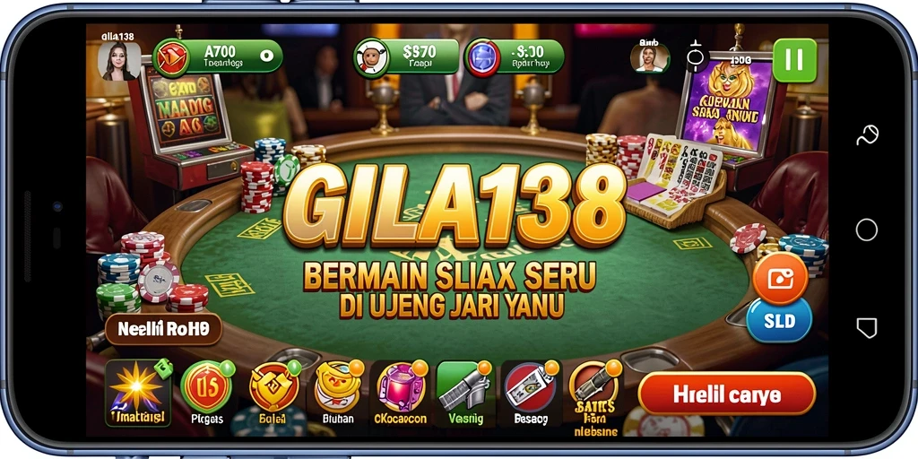 Screenshot gameplay GILA138 menampilkan aksi seru kasino.