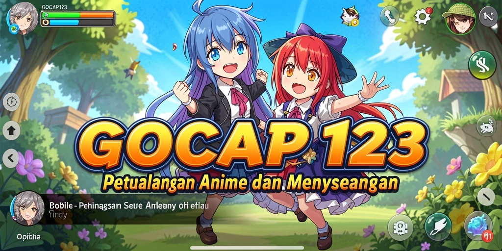 Tampilan menarik dari gameplay GOCAP123 dengan karakter anime.