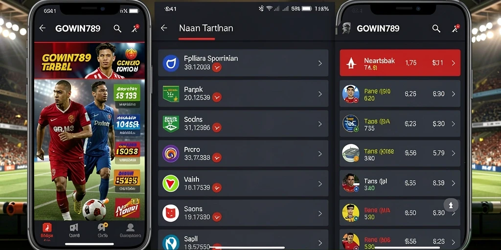 Screenshot utama GOWIN789 menunjukkan taruhan olahraga yang mendebarkan.