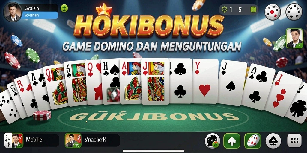 Tampilan menarik dari gameplay HOKIBONUS dengan domino.
