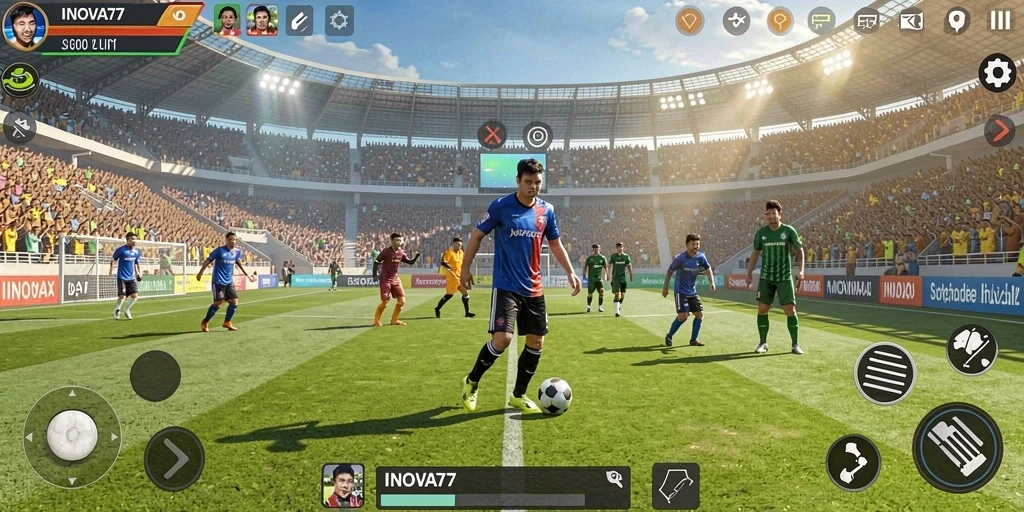 Antusiasme permainan sepak bola yang memukau di INOVA77.