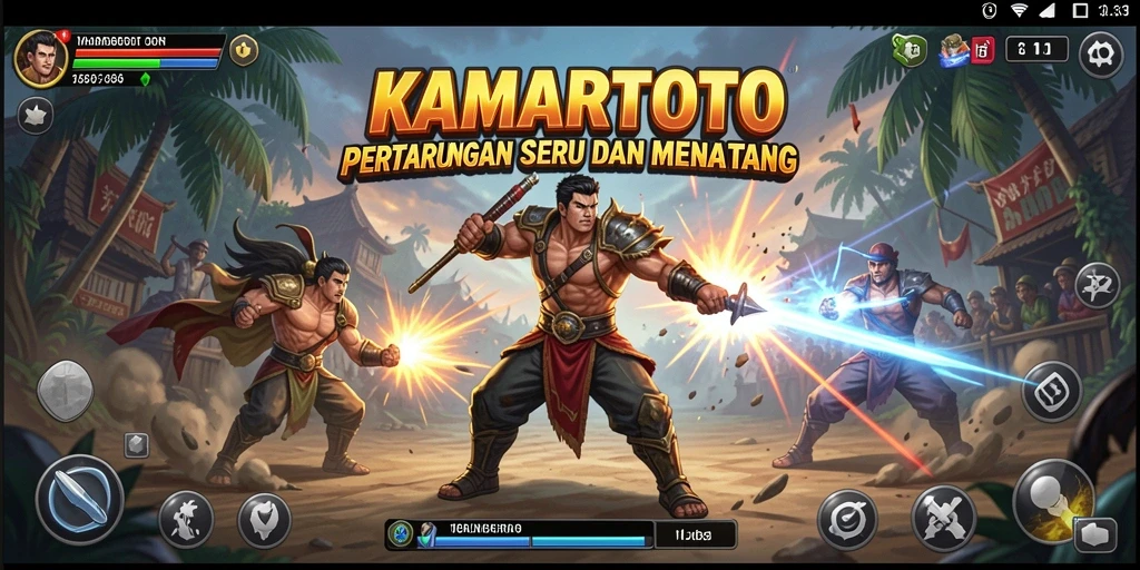 Tangkapan layar KAMARTOTO menampilkan aksi pertarungan yang mendebarkan.