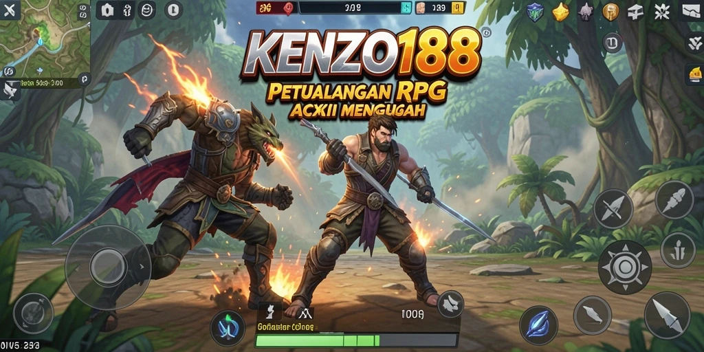 Tampilan gameplay KENZO188 yang mendebarkan dan penuh aksi.