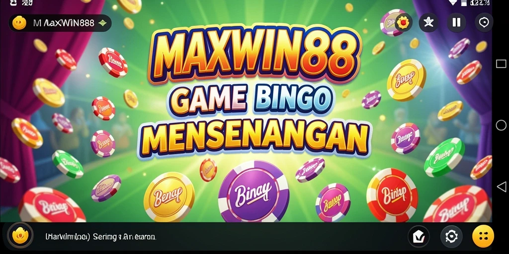 Tampilan gameplay seru di MAXWIN88 saat bermain Bingo.