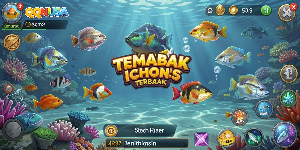 Tampilan utama gameplay QQNUSA yang seru dan mendebarkan.