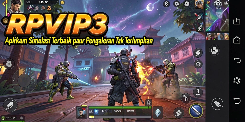 Screenshot RPVIP3 menampilkan gameplay simulasi yang menarik dan interaktif.