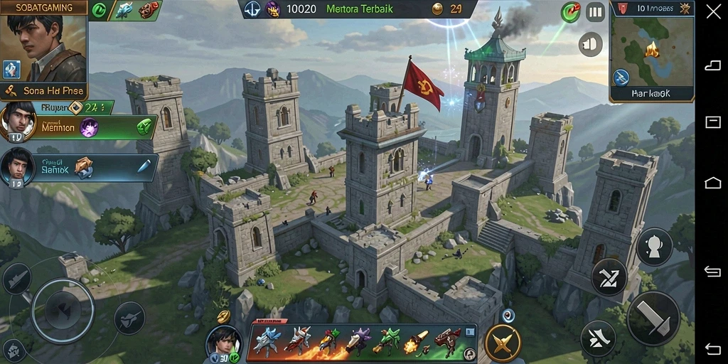 Tampilan gameplay menara pertahanan di SOBATGAMING yang seru dan penuh strategi.
