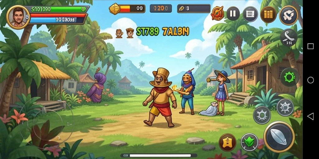 Tampilan gameplay ST789 yang penuh warna dan menawan.