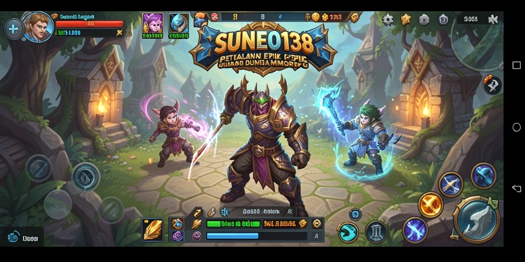 Gameplay aksi seru dalam <strong>SUNEO138</strong> yang menampilkan pertempuran epik.