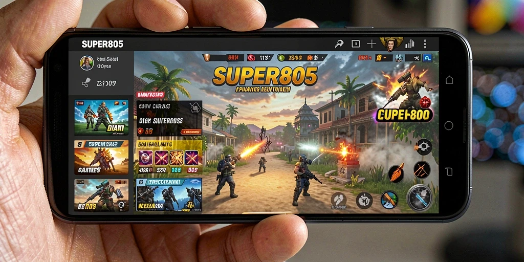 Tangkapan layar dari SUPER805 yang menunjukkan antarmuka aplikasi Utility.