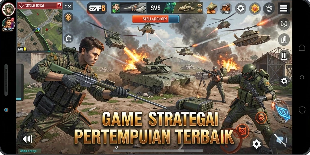 Tampilan gameplay SVIP5 yang mendebarkan dan strategis.