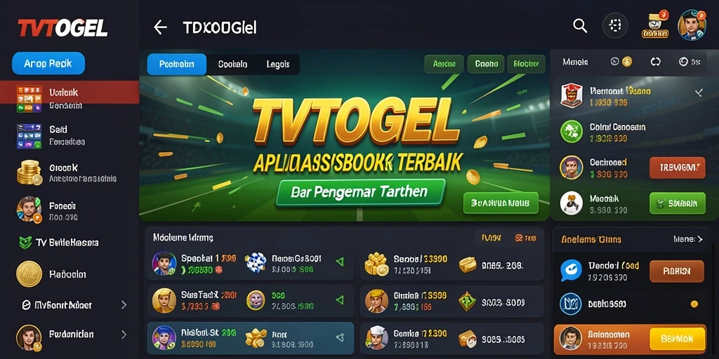 Tampilan gameplay menarik dari aplikasi Sportsbook TVTOGEL.