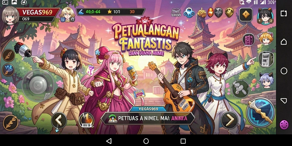 Tampilan gameplay seru dan dinamis dari VEGAS969.